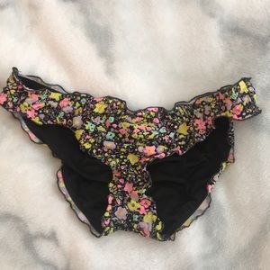 VS cheeky floral ruffle bikini bottom size s